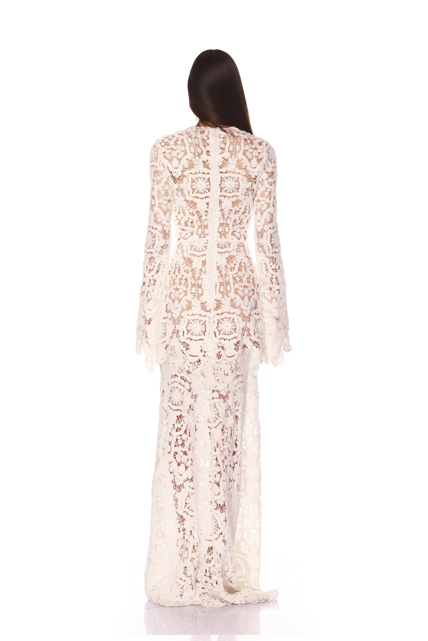 Marley Long Sleeve Maxi Dress White