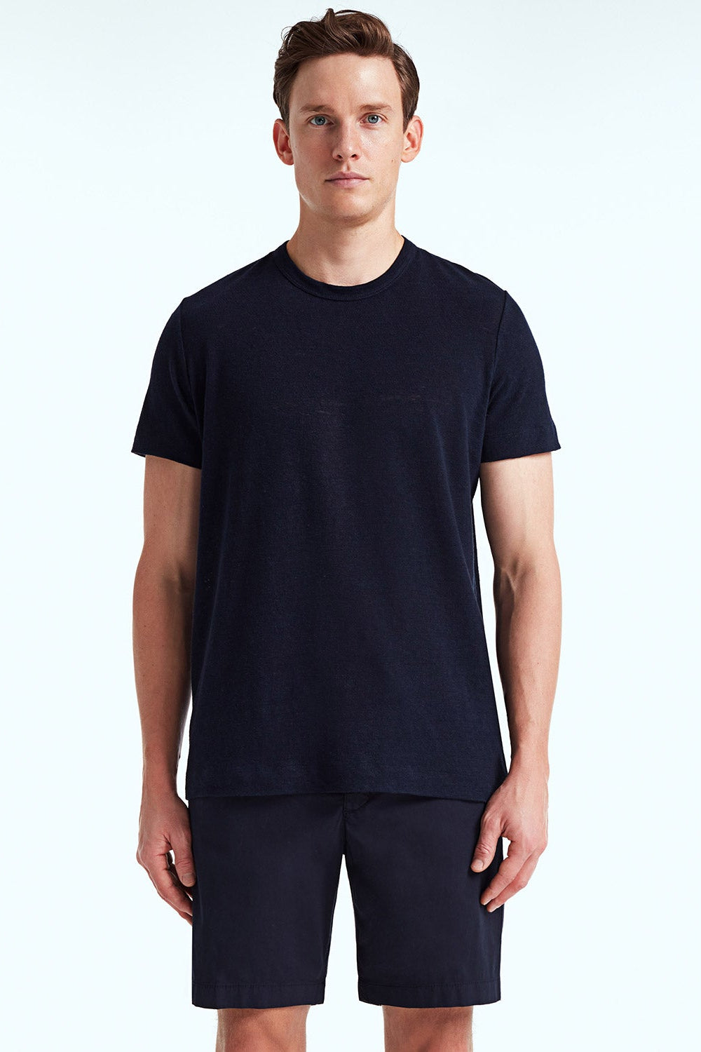 Roman Linen T-Shirt Dark Navy