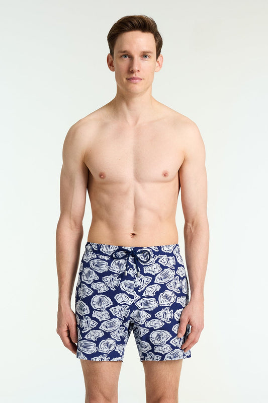 Arthus Aquarium Swim Shorts Navy