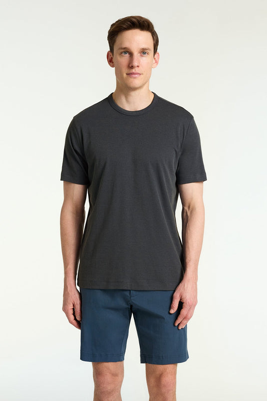 Ricci Brushed Pima Cotton T-Shirt Truffle