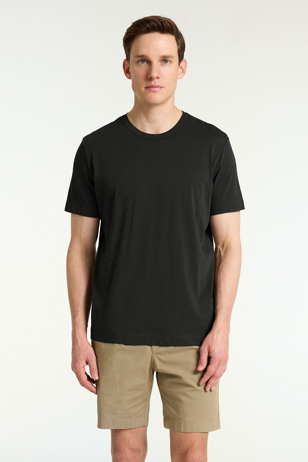 Ricci Brushed Pima Cotton T-Shirt Black