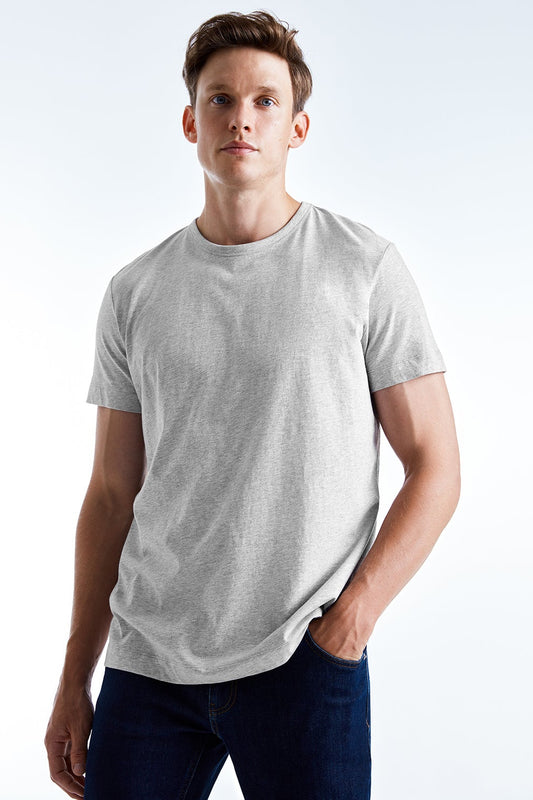Ricci Pima T-Shirt Grey Melange