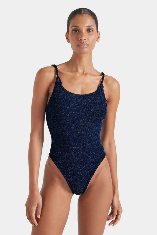 Camille Swim Navy/Silver
