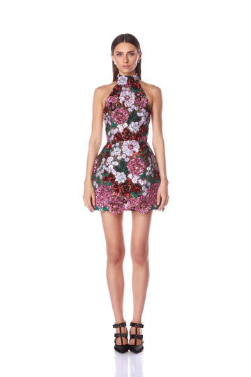 Deirdre Pink Multi Mini Dress