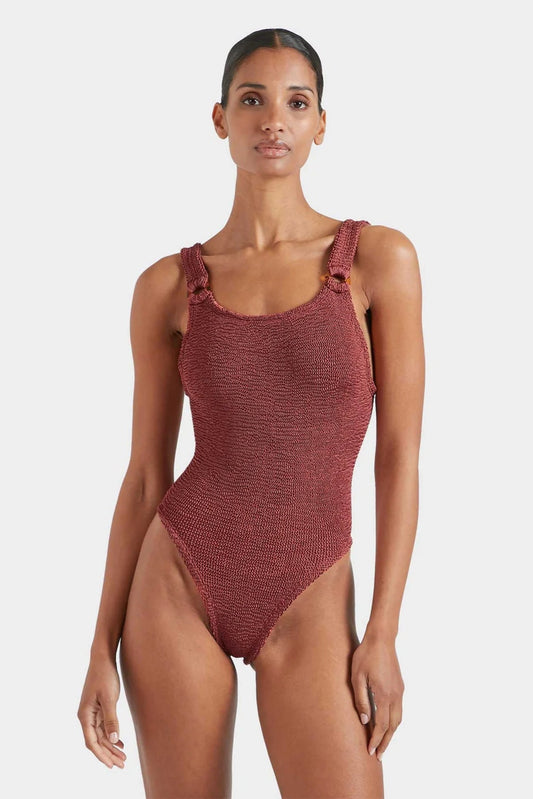 Domino Swim Metallic Rosewood