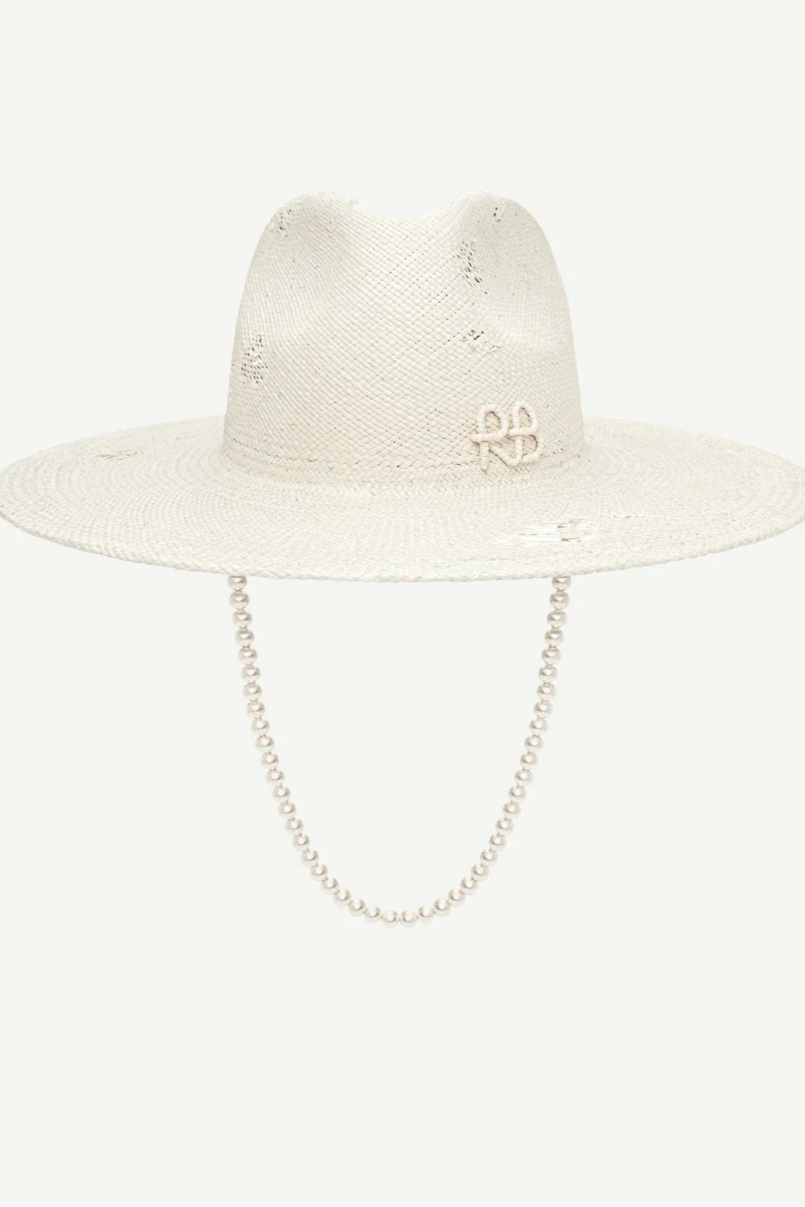 Maxi-pearls Embellished Fedora Hat