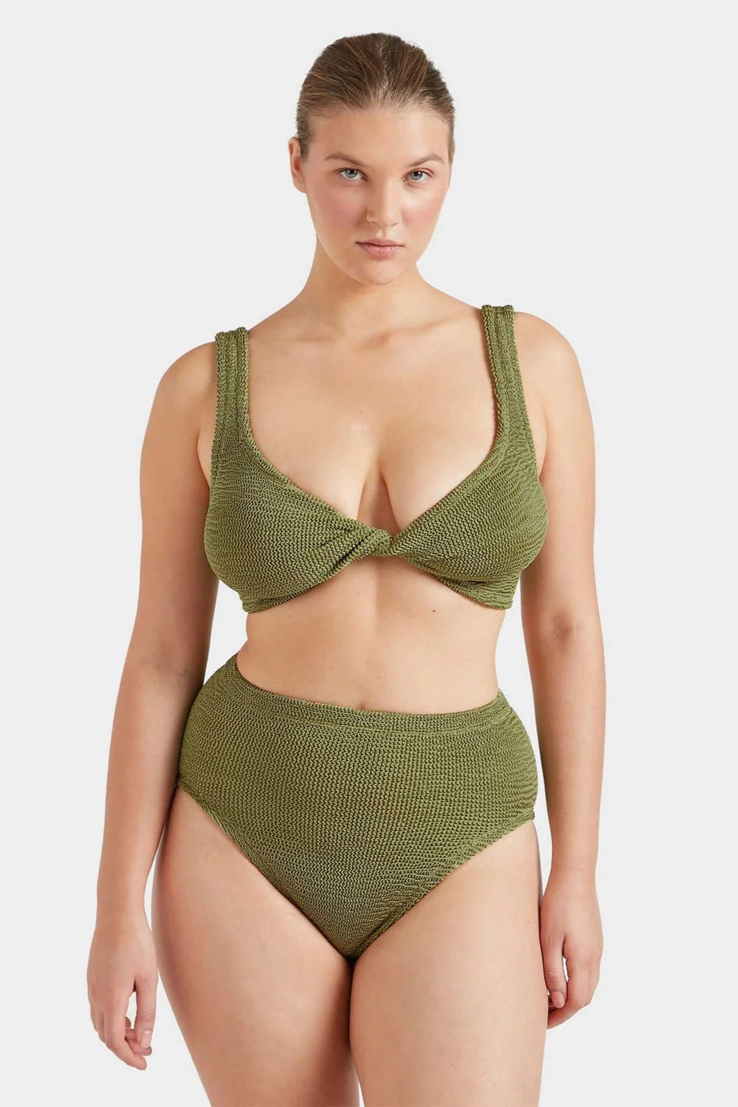 Jamie Bikini Metallic Moss