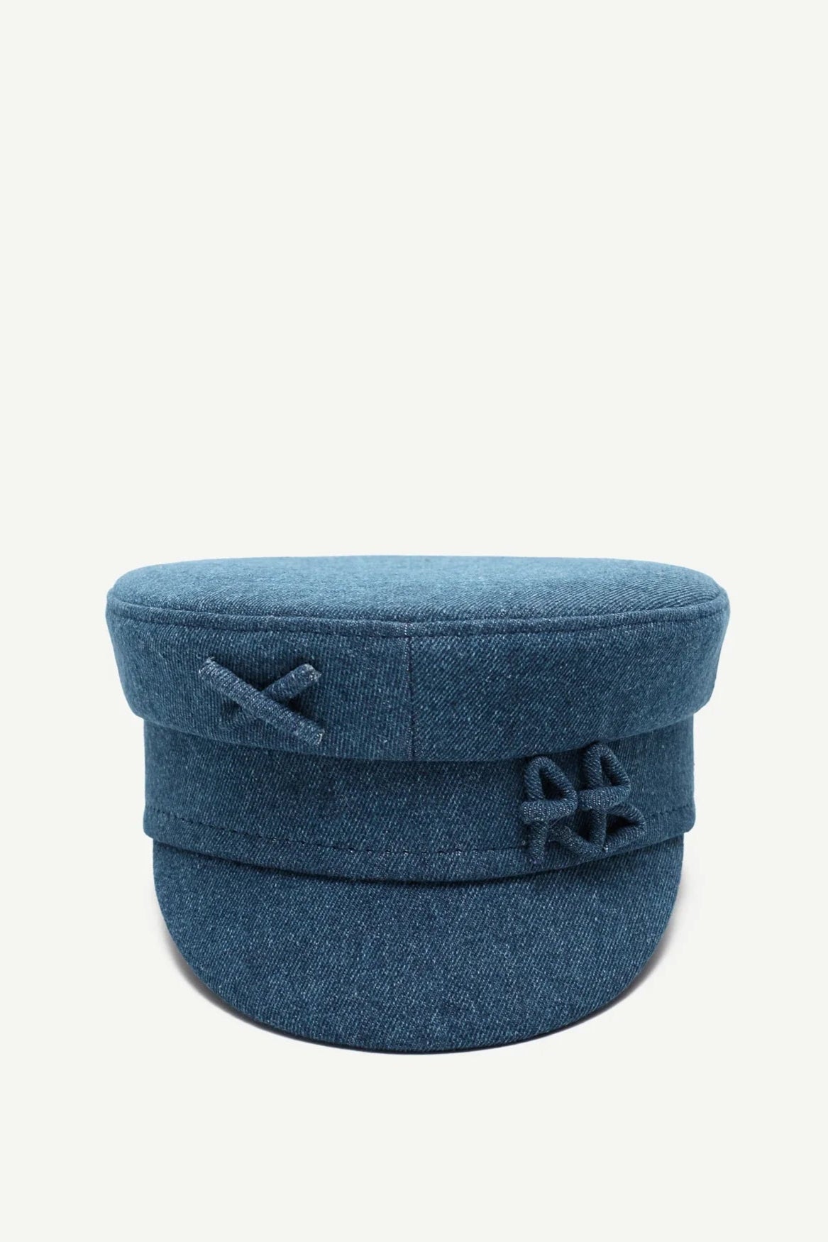 Logo-embellished Denim Baker Boy Cap