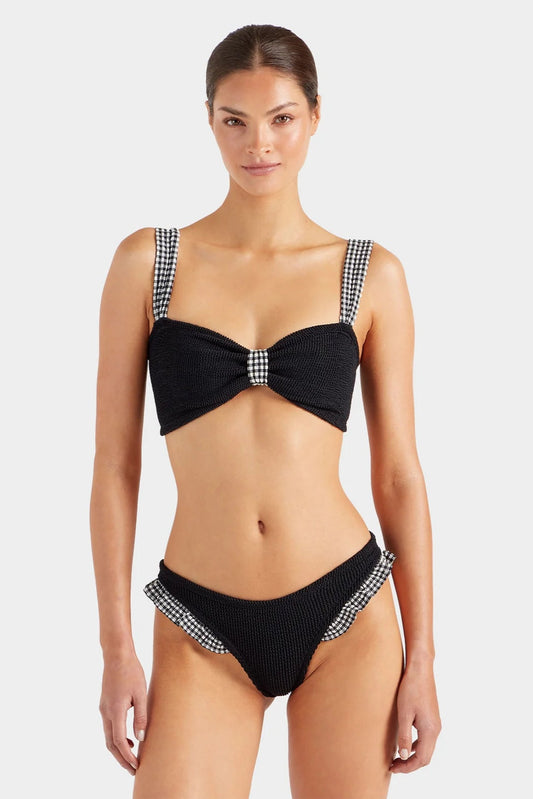 Loretta Bikini Gingham Black