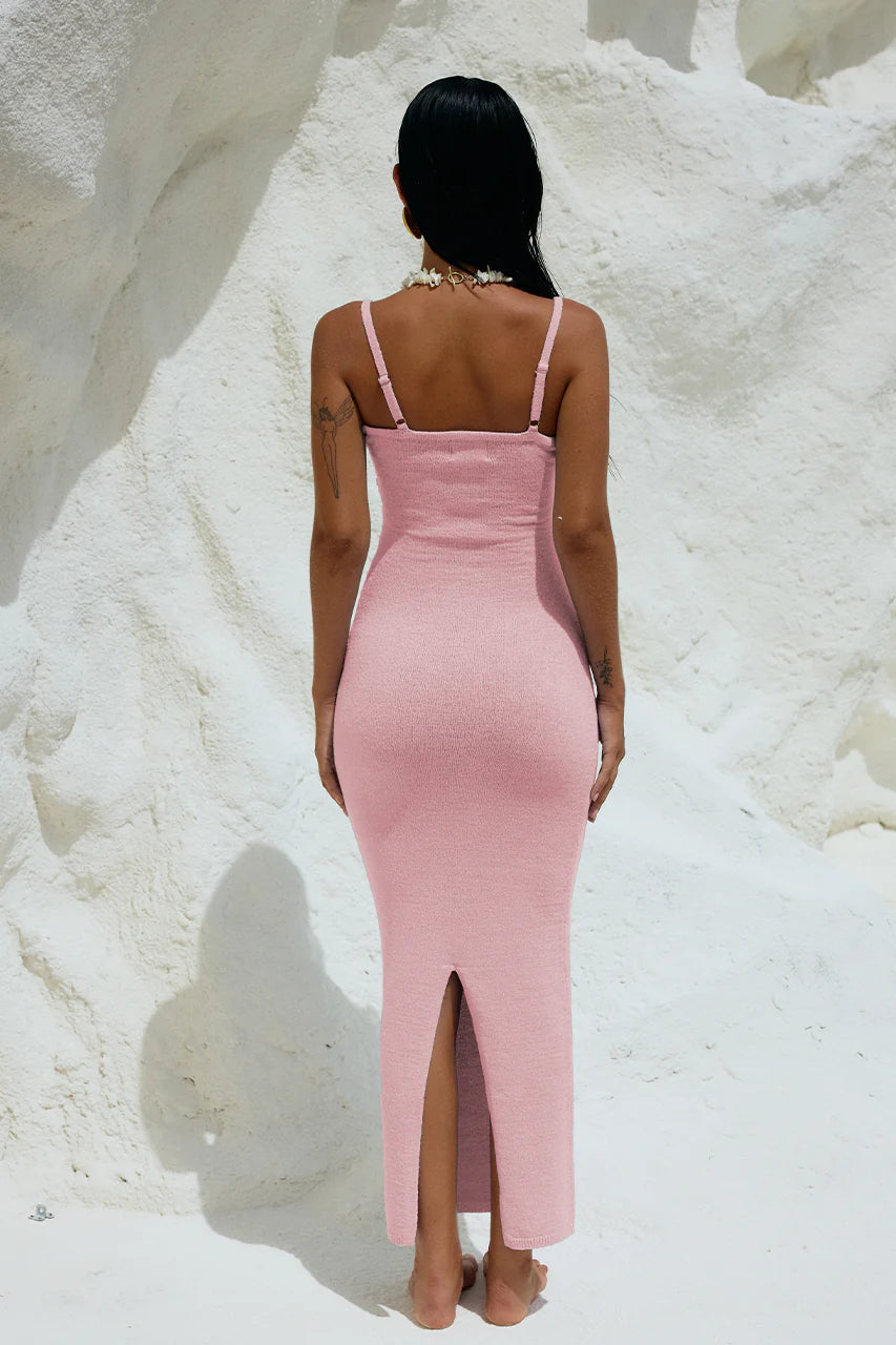 Normani Midi Dress in Pink