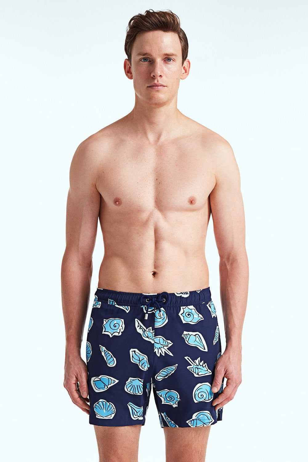 Arthus Seashell Navy Swim Shorts