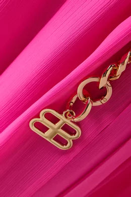 Nia Hot Pink One Shoulder Gown