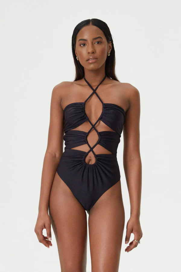 Infinity One Piece Swimsuit Onyx