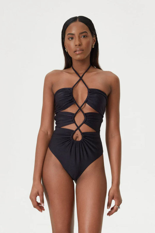 Infinity One Piece Swimsuit Onyx