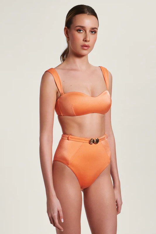 Seashell Bandeau Bikini Set Orange