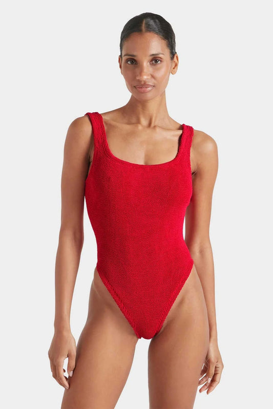 Square Neck Swim Red