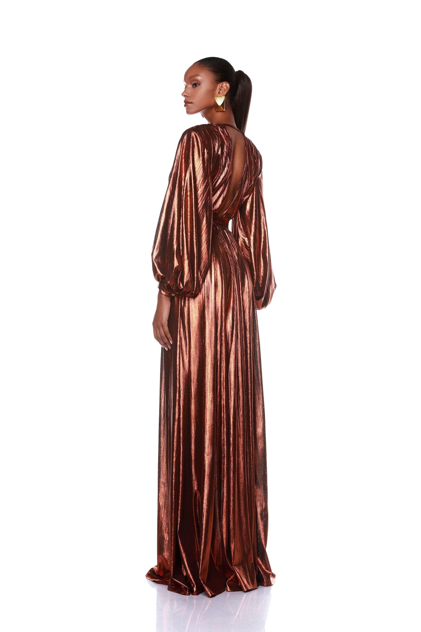 Zoe Copper Maxi Dress