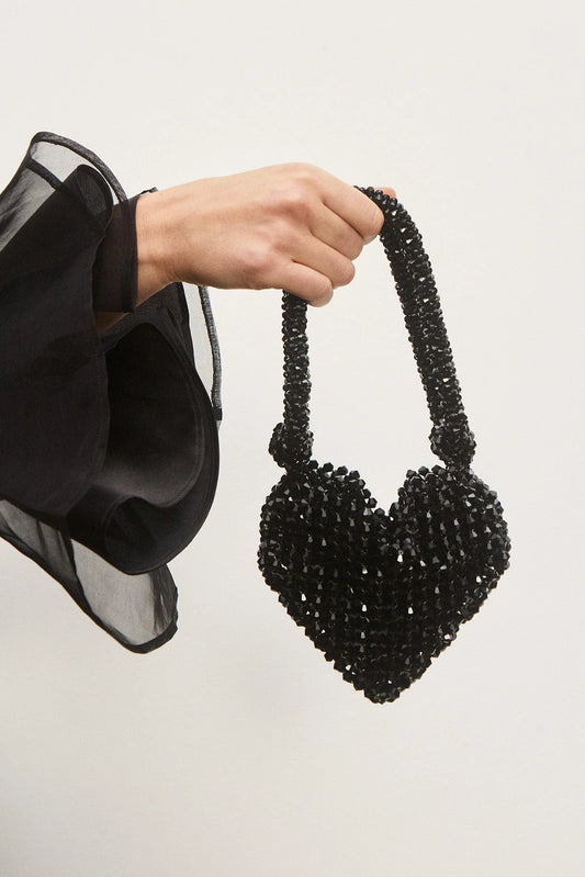 Etta Beaded Heart Bag