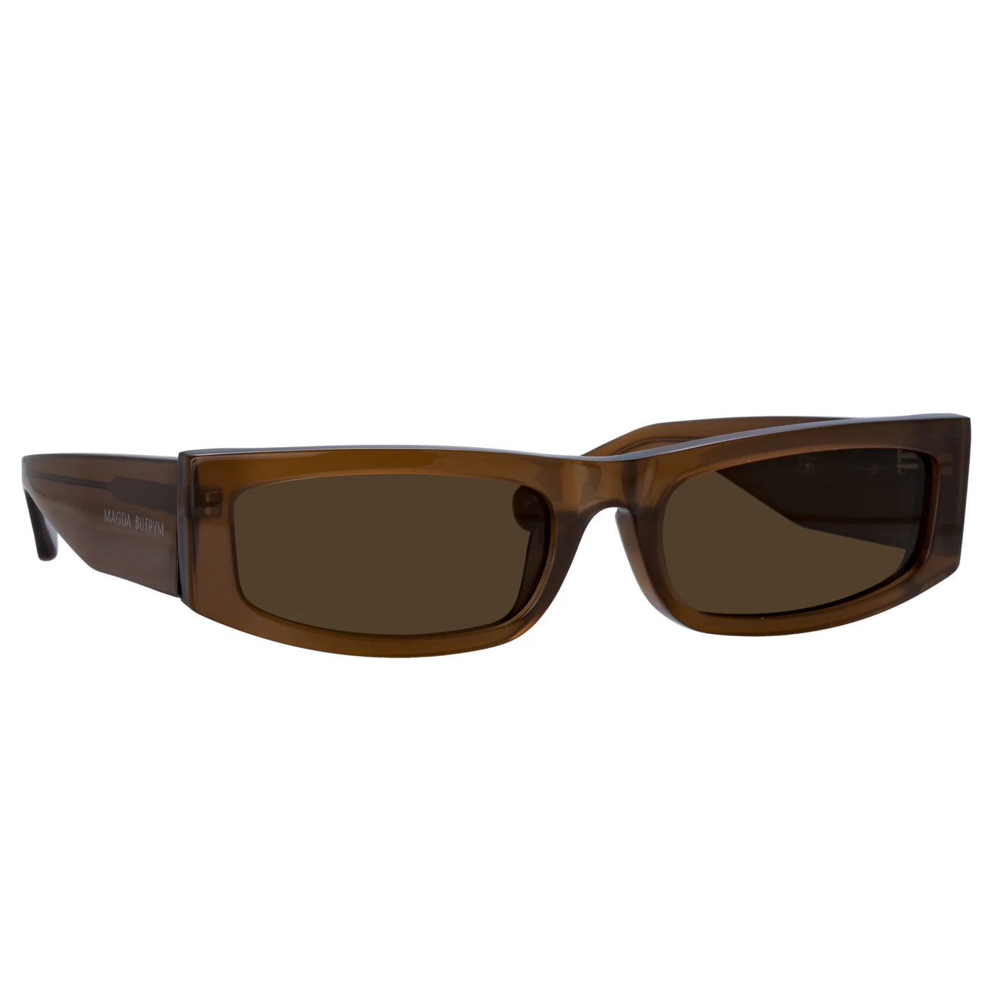 Magda Butrym Rectangular Sunglasses in Brown