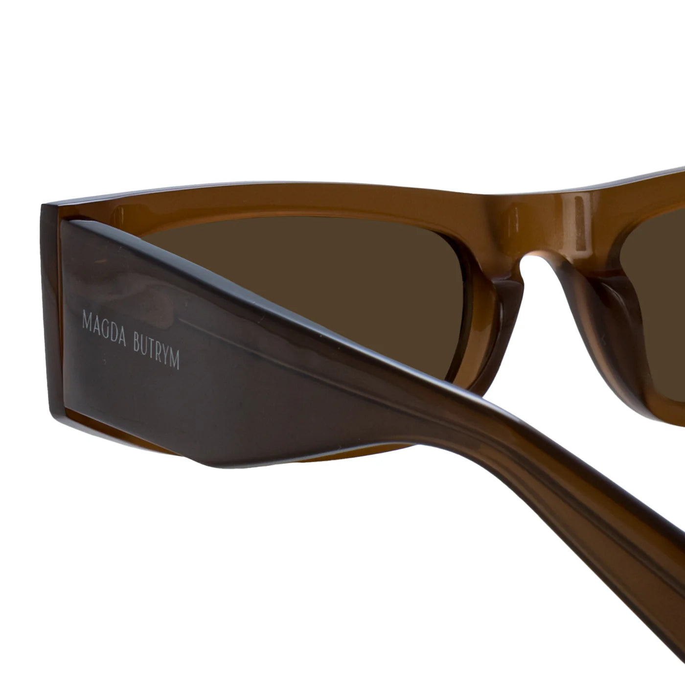 Magda Butrym Rectangular Sunglasses in Brown