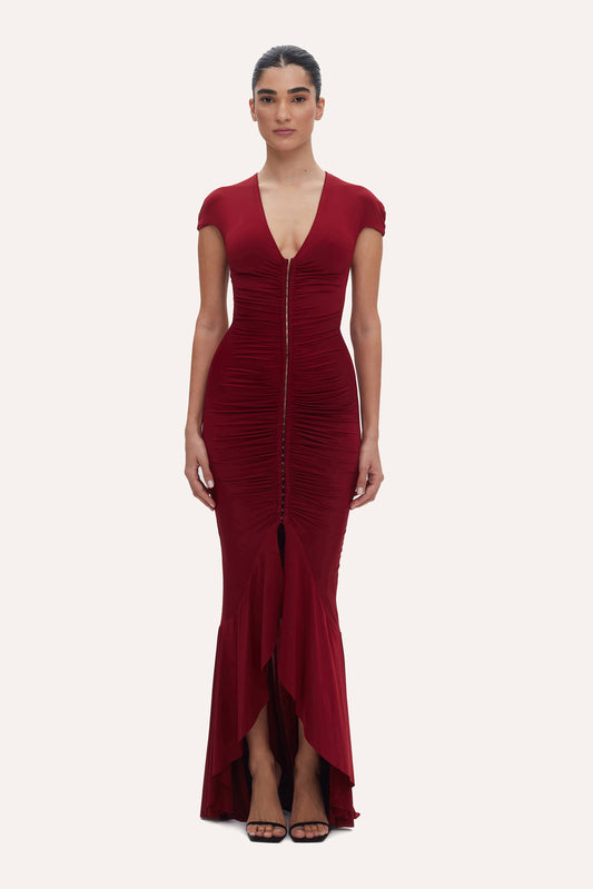 Noella Dress Bordeaux